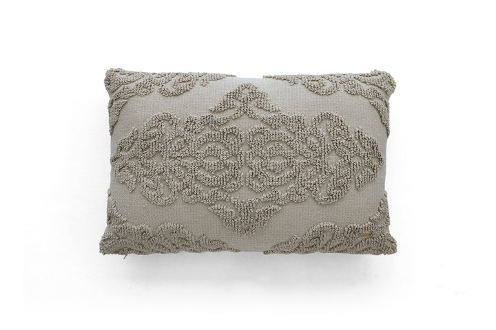 Damask Cotton Knitted Decorative 16 x 24 Inches Pillow Covers