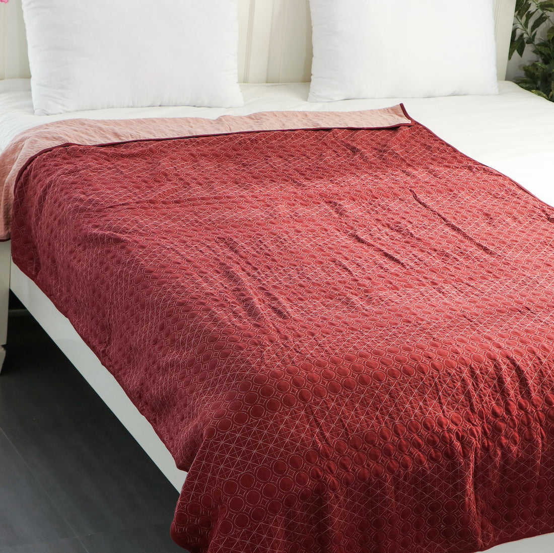 Lucien Cotton Knitted Double Bed Dohar / Quilt