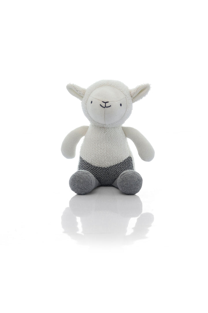 Lazy Lamb Cotton Knitted Stuffed Soft Toys for Babies / Kids