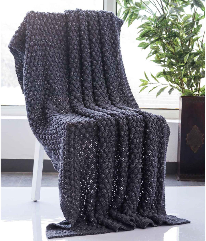 Popcorn Knit Cotton Knitted Throw /Blanket For Round The Year Use