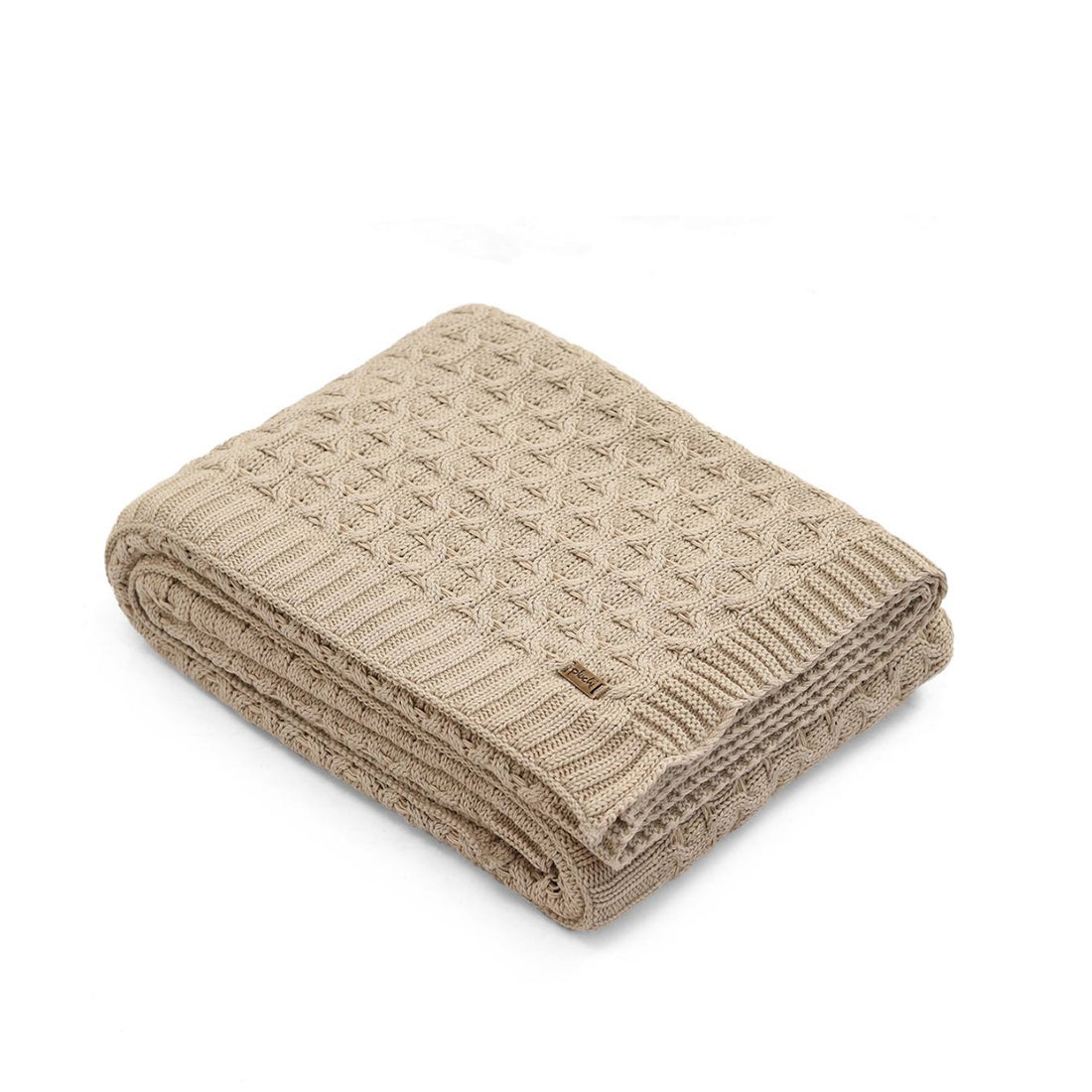 Cable Moss Throw 100% Cotton Knitted All Season AC Throw Blanket