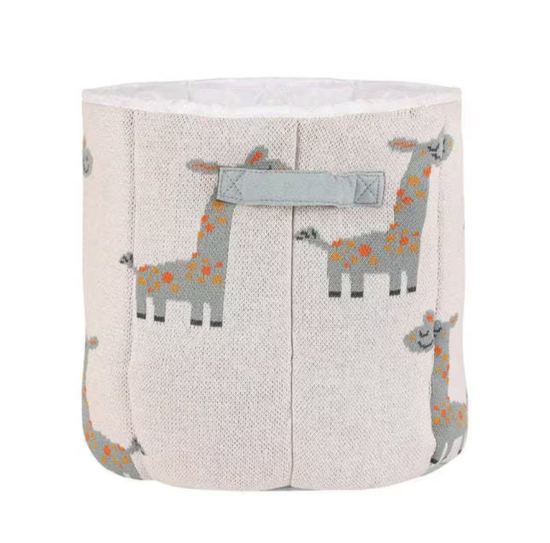 Charming Giraffes Soft Foldable Basket For Kids