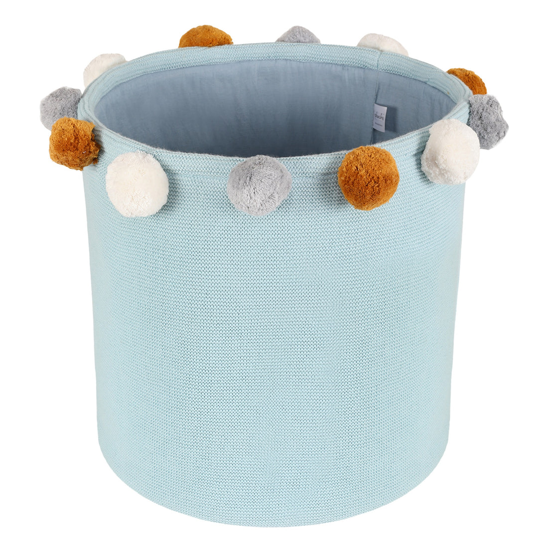 Doggy Buddy Cotton Knitted Storage Basket With Pompoms