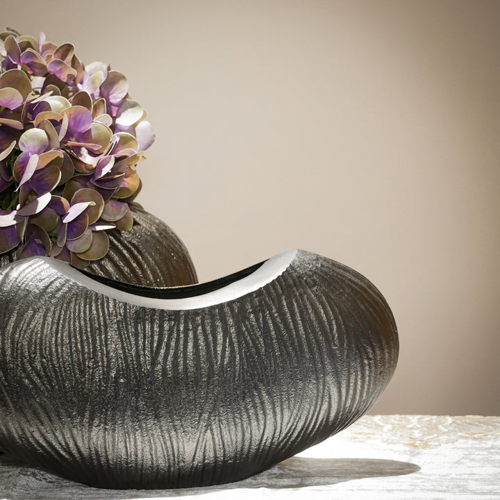 Black Metallic Ceramic Vase