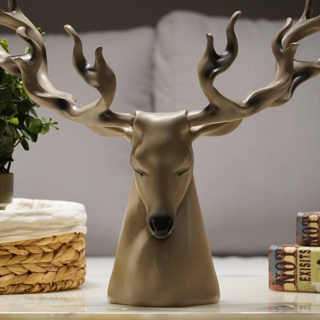 The Majestic Deer Head Figure