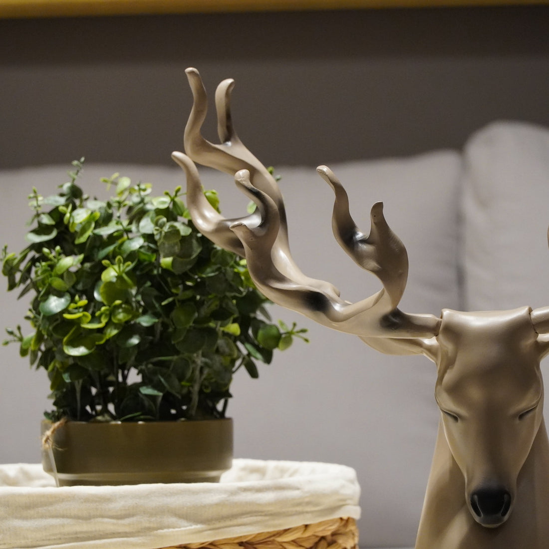 The Majestic Deer Head Figure