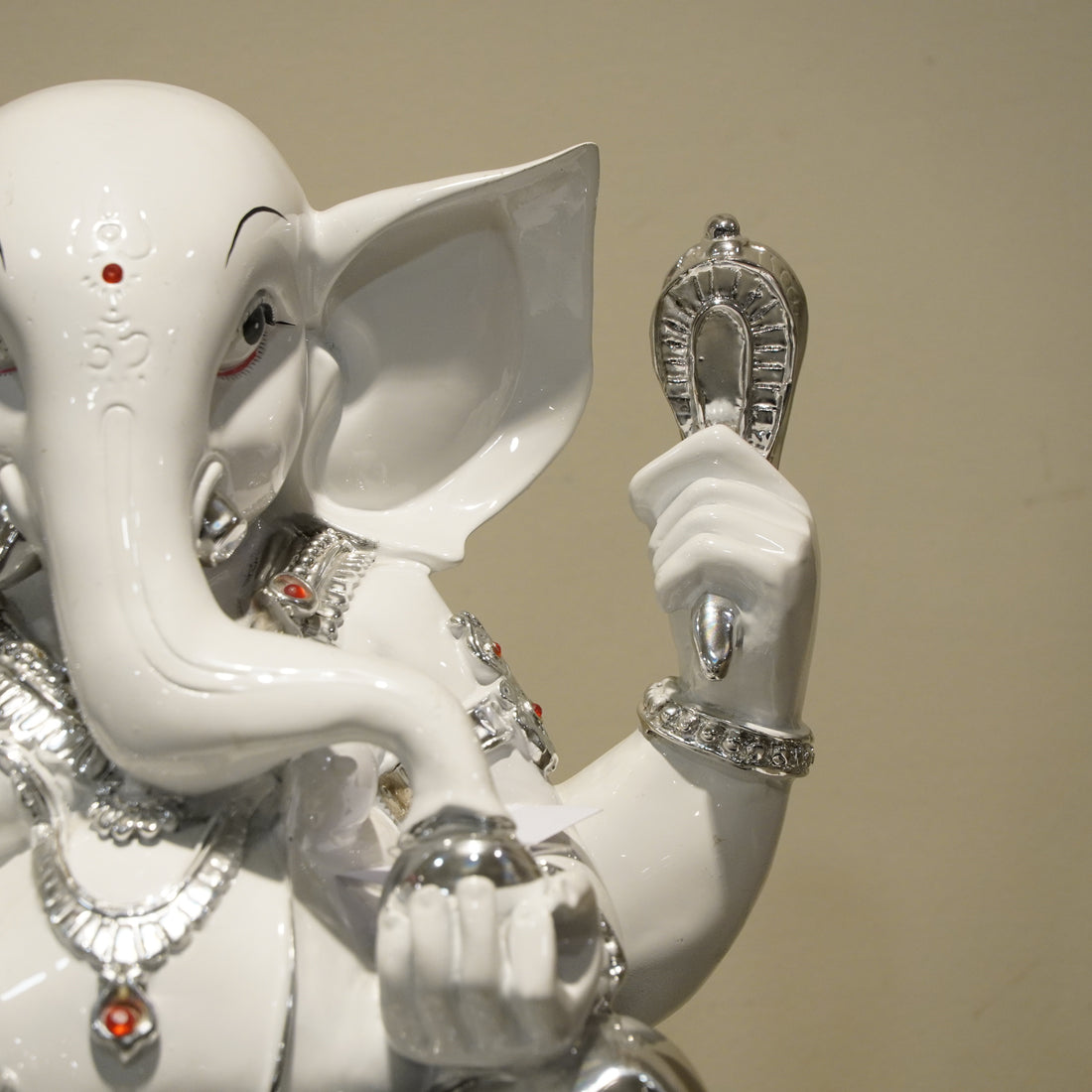 White Silver Lord Ganesha